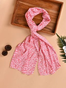 Women Multi-Color Floral Pattern Stole